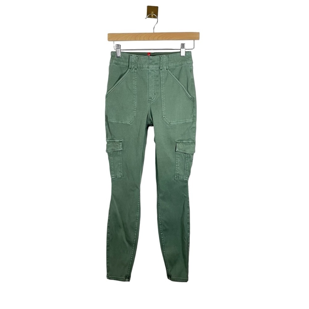 NWOT Spanx Stretch Twill Ankle Cargo Pant in Soft Sage Size M - Picture 10 of 17